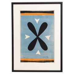 Fleur à quatre pétales" d'Henri Matisse : Lithographie à tirage limité, vers 1970