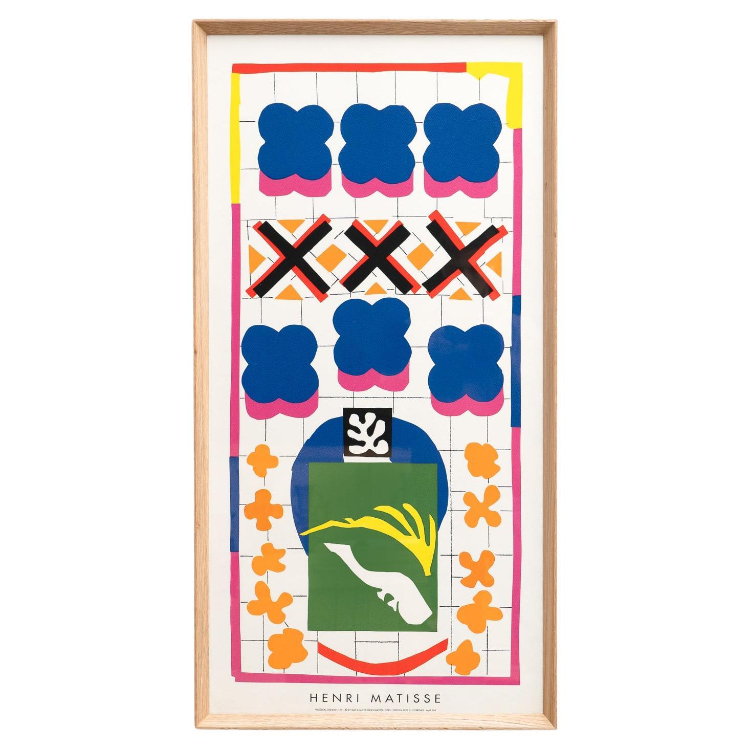 « Poisson Chinois » de Henry Matisse : lithographie couleur de la série Cut Out en vente