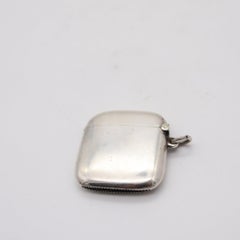 HENRY MATTHEWS 1910 Birmingham Enameled Car-Motif Vesta Case In .925 Sterling