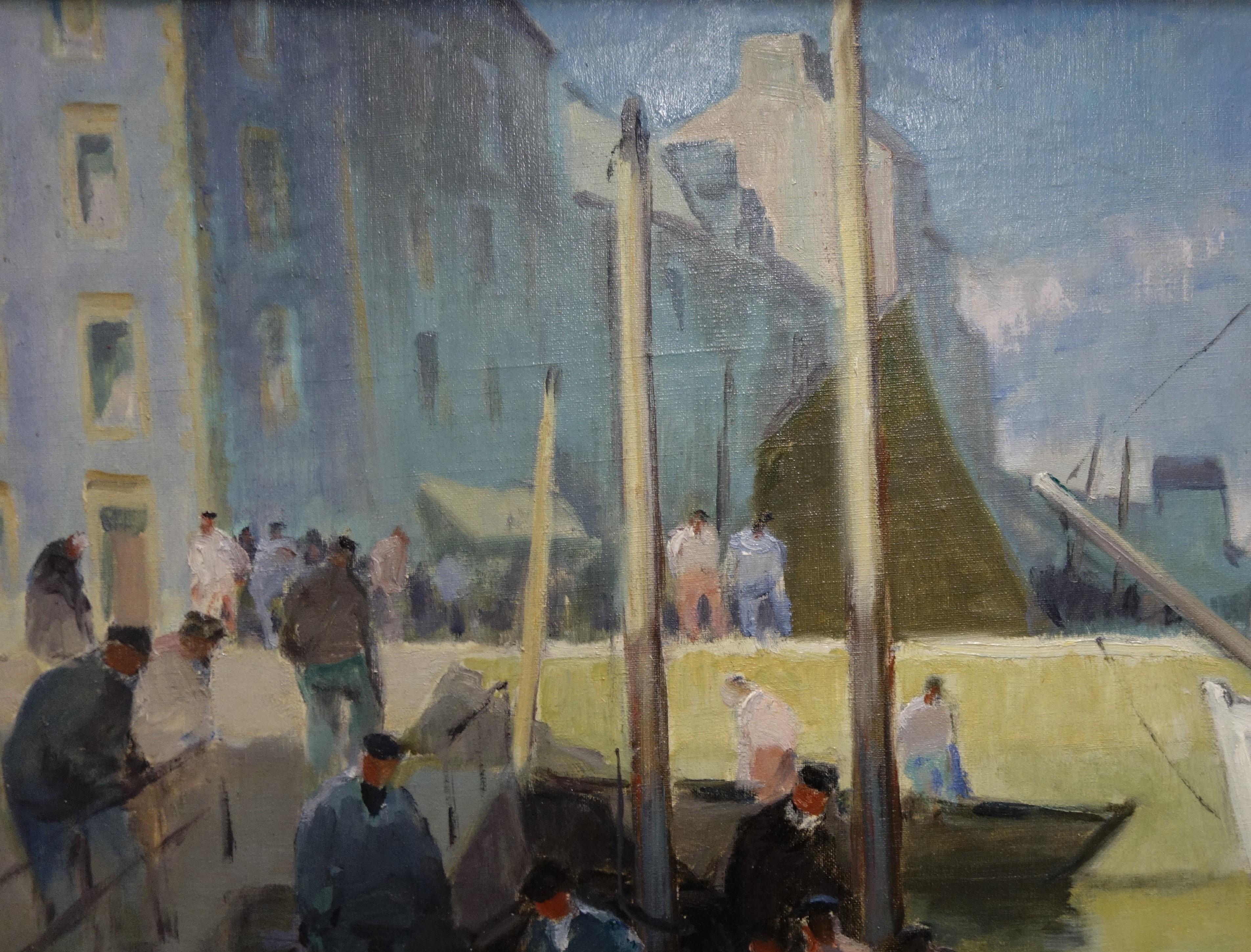 Gris,bleu,Bretagne,Port,Nord France,Mer
La vie en Bretagne Port de Douarnenez
Couleurs bleues et grises de la mer du nord de la France

Henry Maurice CAHOURS (Paris, 1889 -  Vence, 1974)

Né à Paris, il passe son enfance et son adolescence à Amiens,