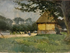 "Ferme cauchaise"   Tempera  cm . 44 x 32  1930