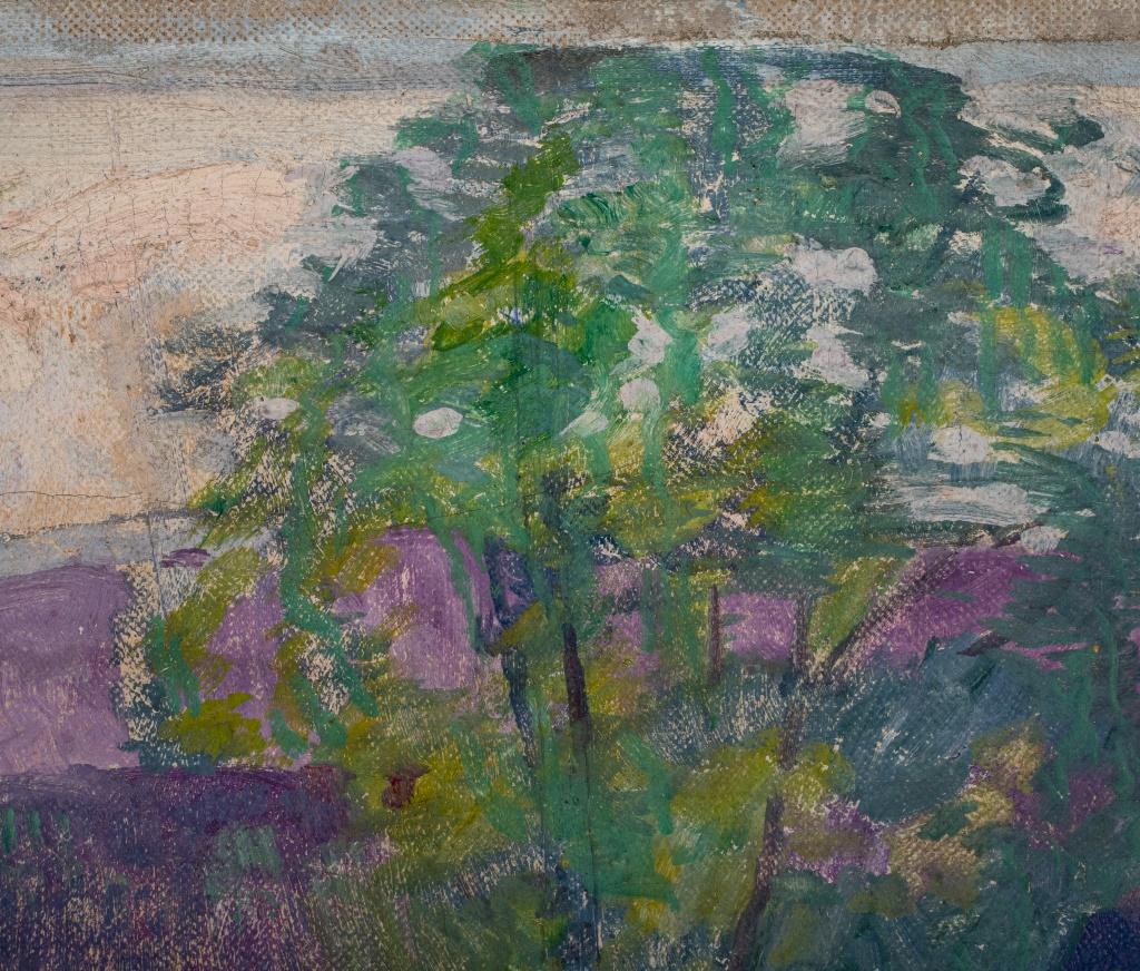 20th Century Henry McCarter Landscape Oil on Canvas