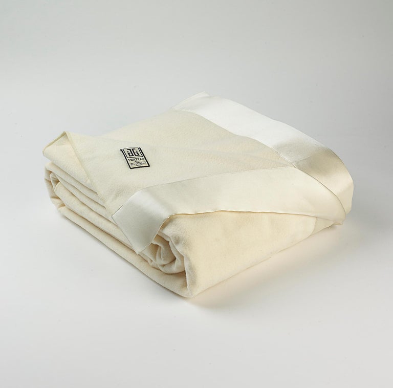 Henry Cashmere Black KingSize Blanket with Silk Border by JG Switzer