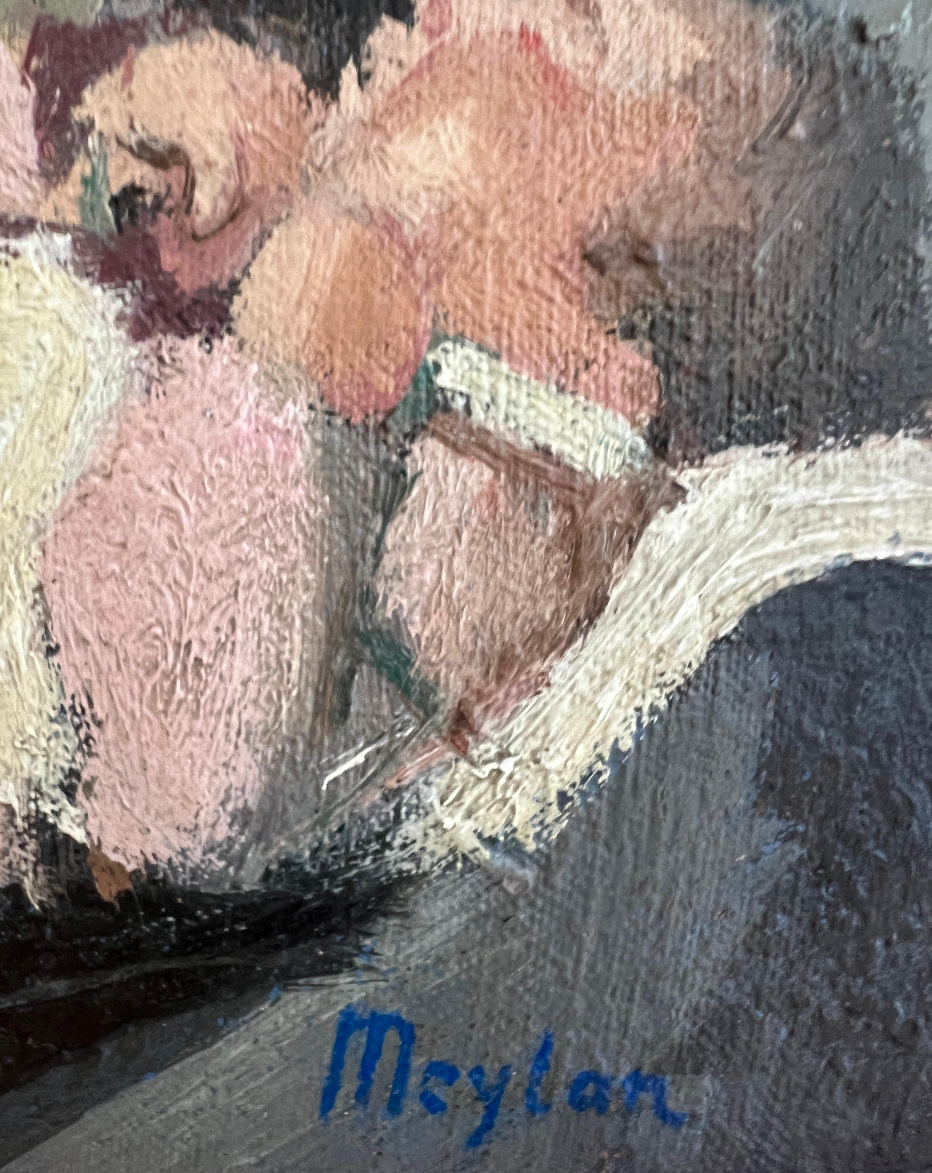 Mother & Child - Painting Postimpressionismo di Henry Meylan
