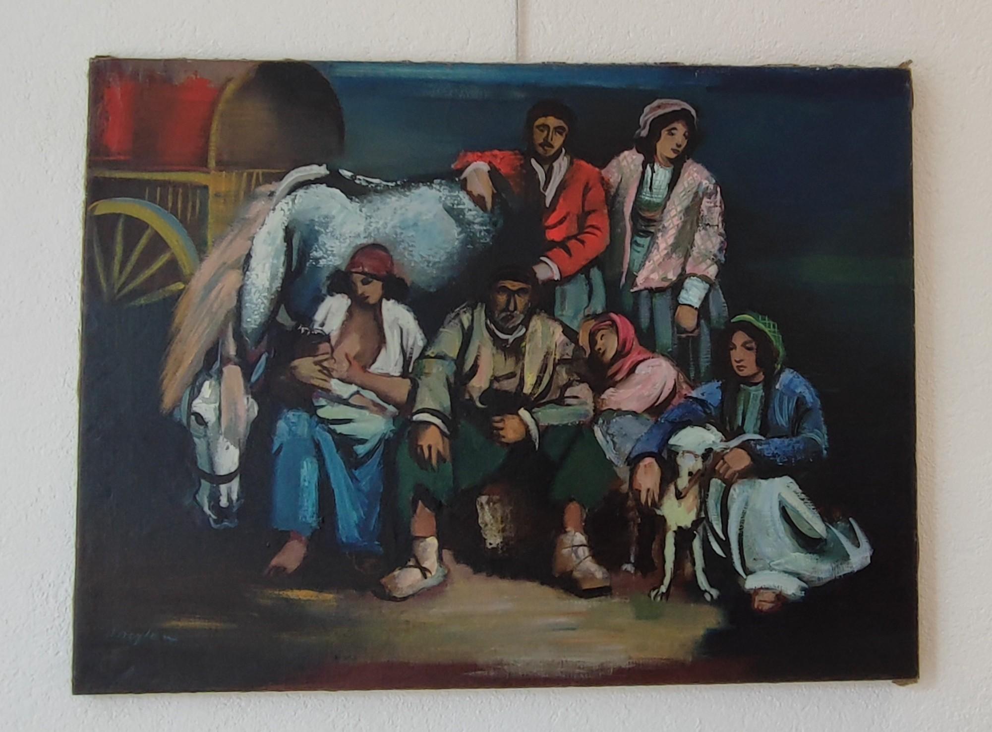 The family portrait - Painting by Henry Meylan
