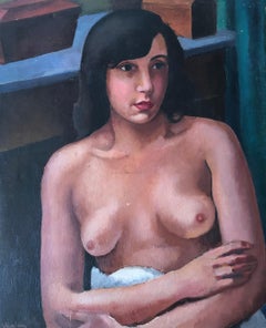 Young woman posing naked