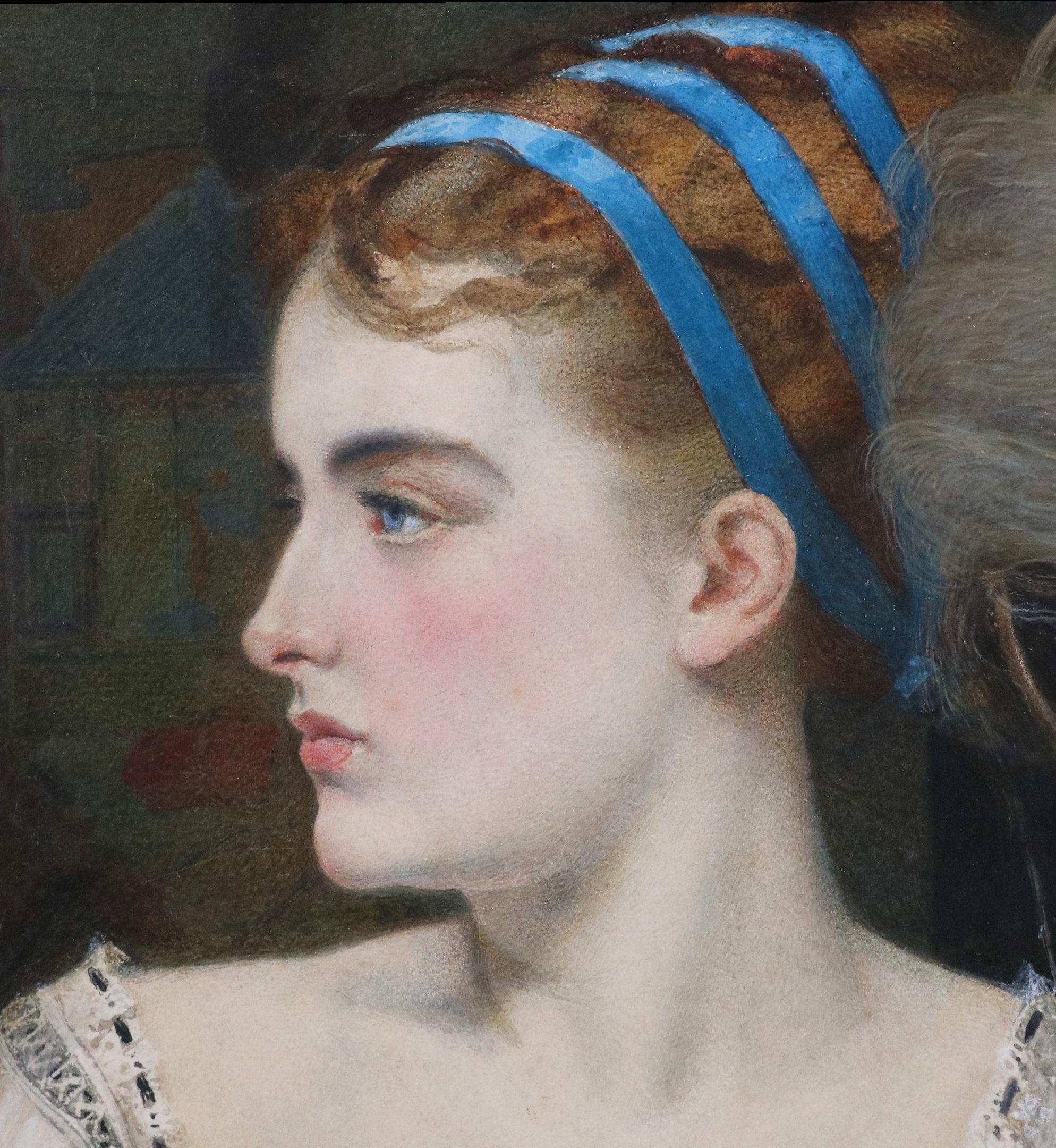 Marguerite - Peinture préraphaélite du XIXe siècle représentant la beauté du Faust de Goethe en vente 5