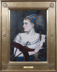 Marguerite - 19th Century Pre-Raphaelite Painting of Beauty from Goethe's Faust