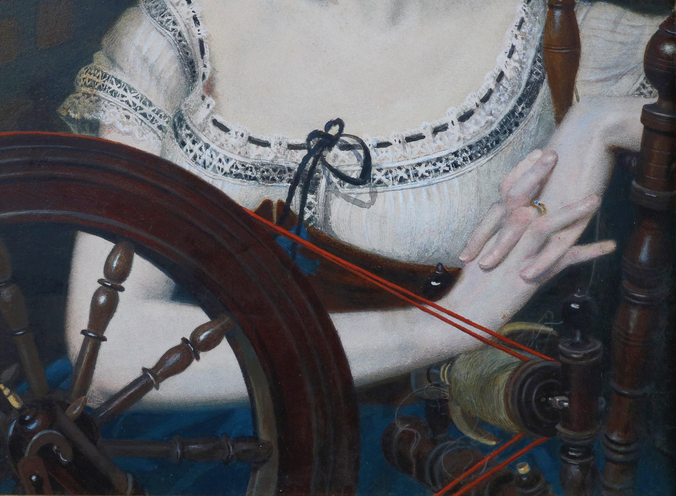 Marguerite - Peinture préraphaélite du XIXe siècle représentant la beauté du Faust de Goethe en vente 1