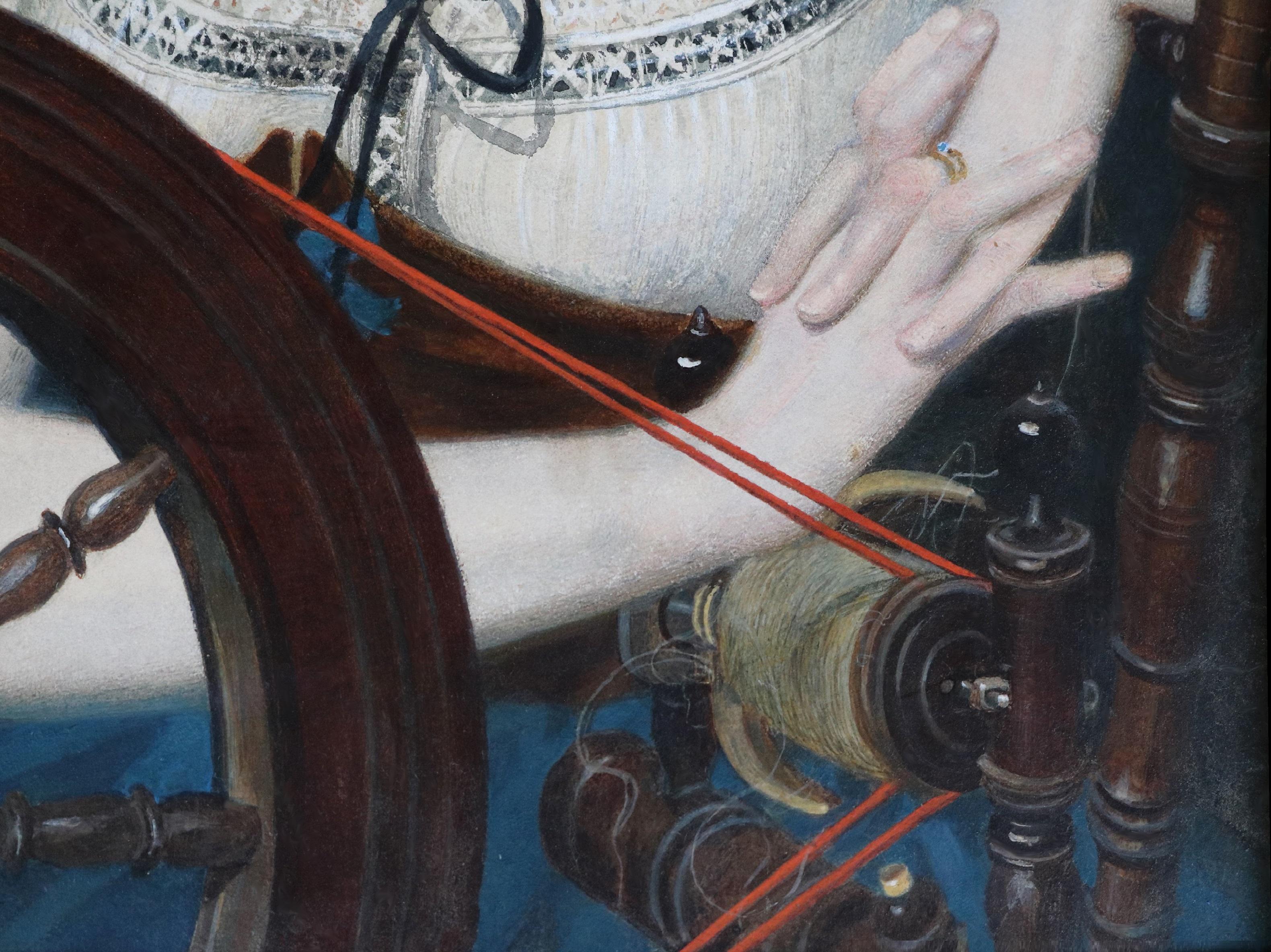 Marguerite - Peinture préraphaélite du XIXe siècle représentant la beauté du Faust de Goethe en vente 3