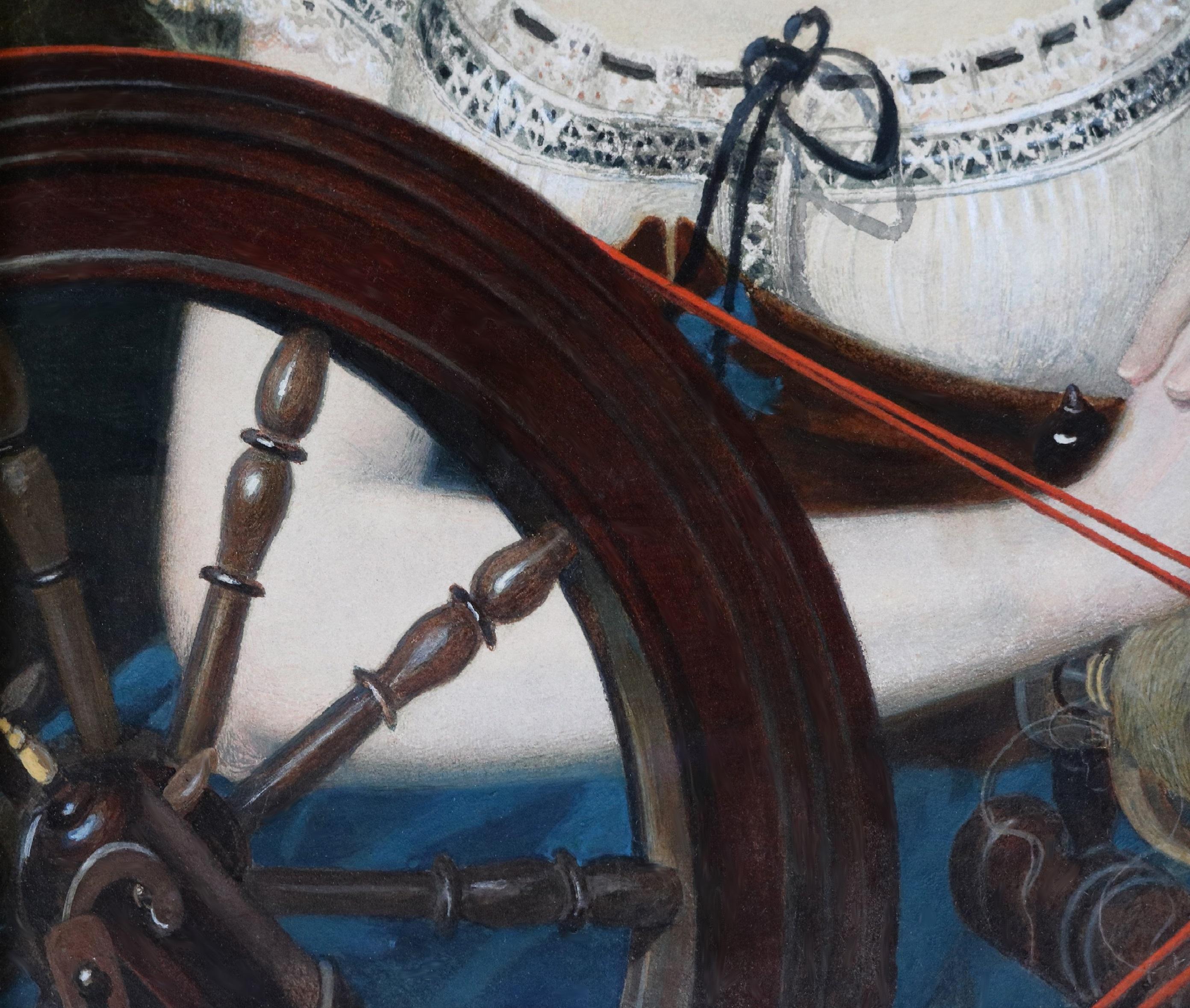 Marguerite - Peinture préraphaélite du XIXe siècle représentant la beauté du Faust de Goethe en vente 4