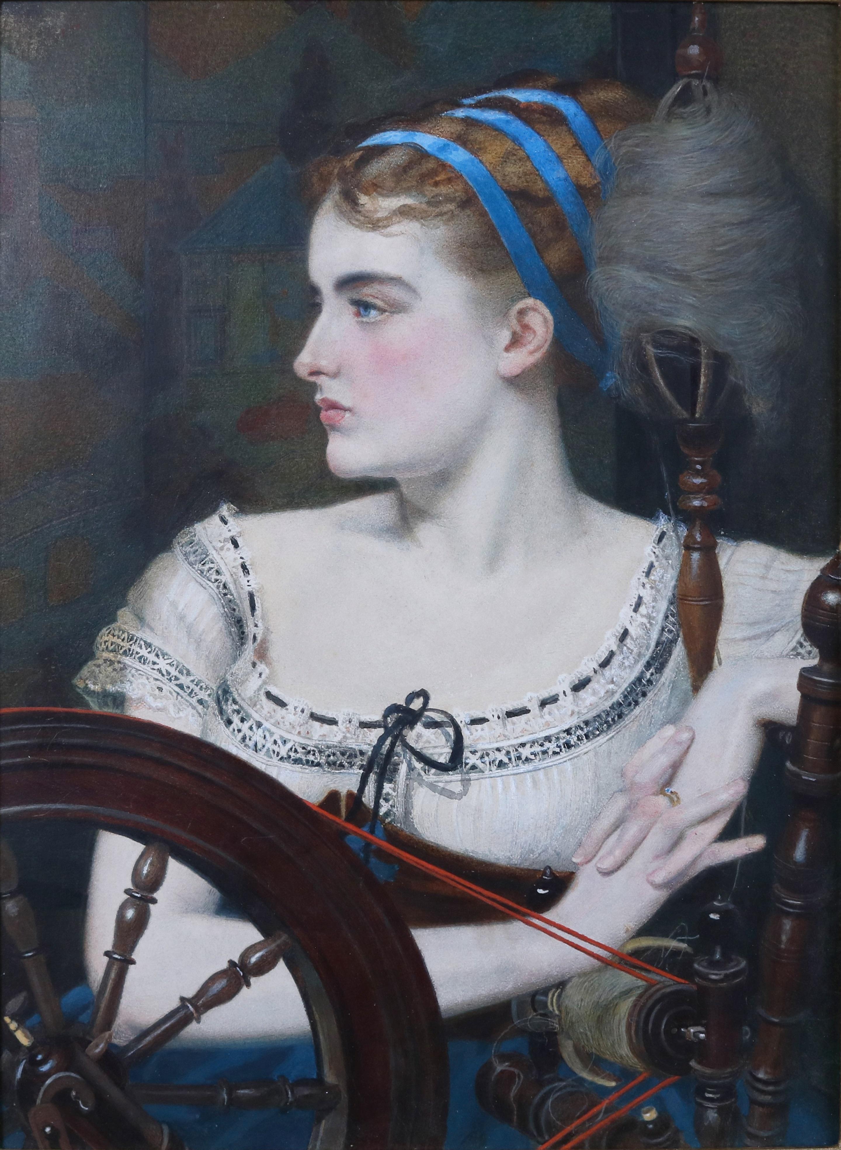 Marguerite - Peinture préraphaélite du XIXe siècle représentant la beauté du Faust de Goethe