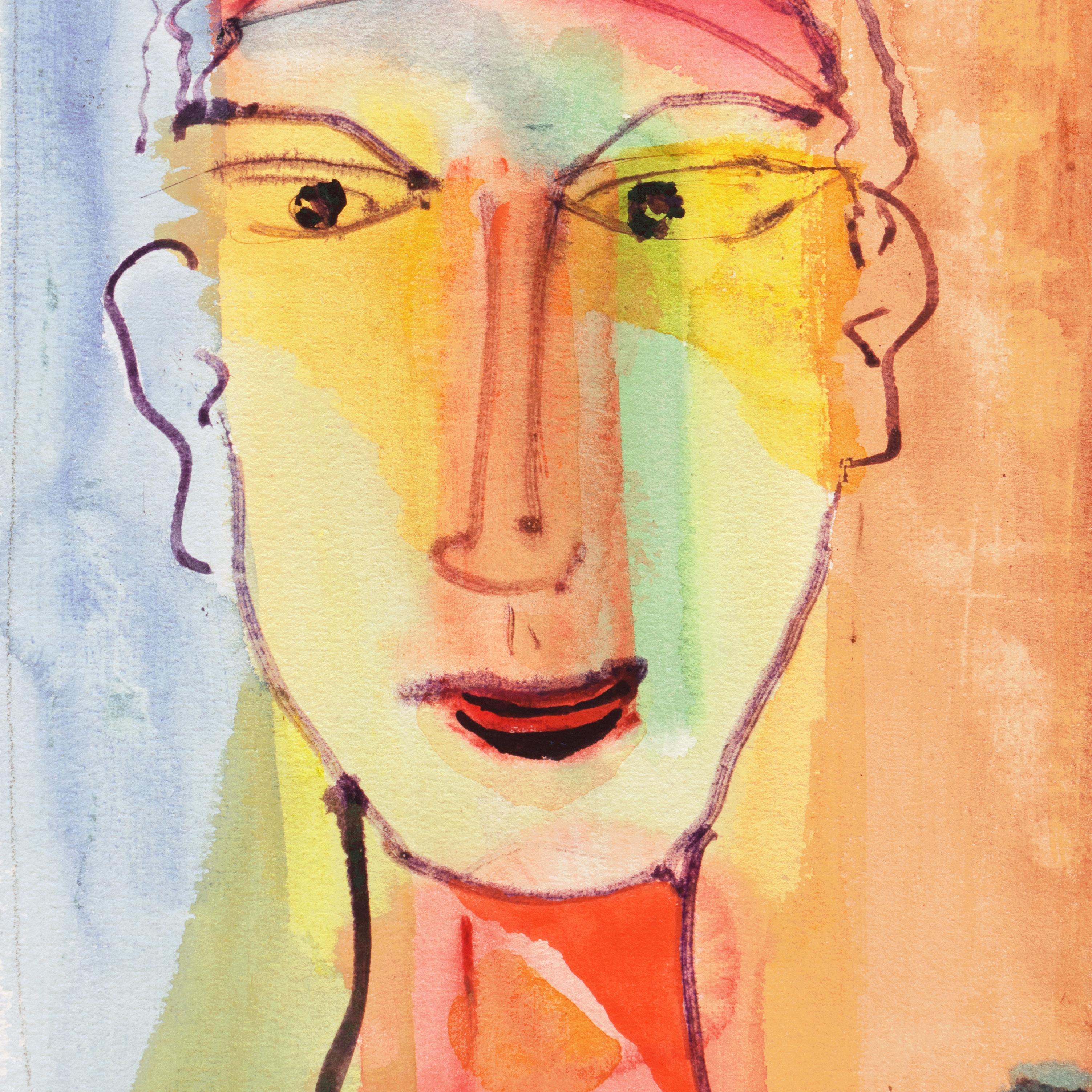 Expressionist Self Portrait by the Author of Tropic of Cancer and Black Spring 1