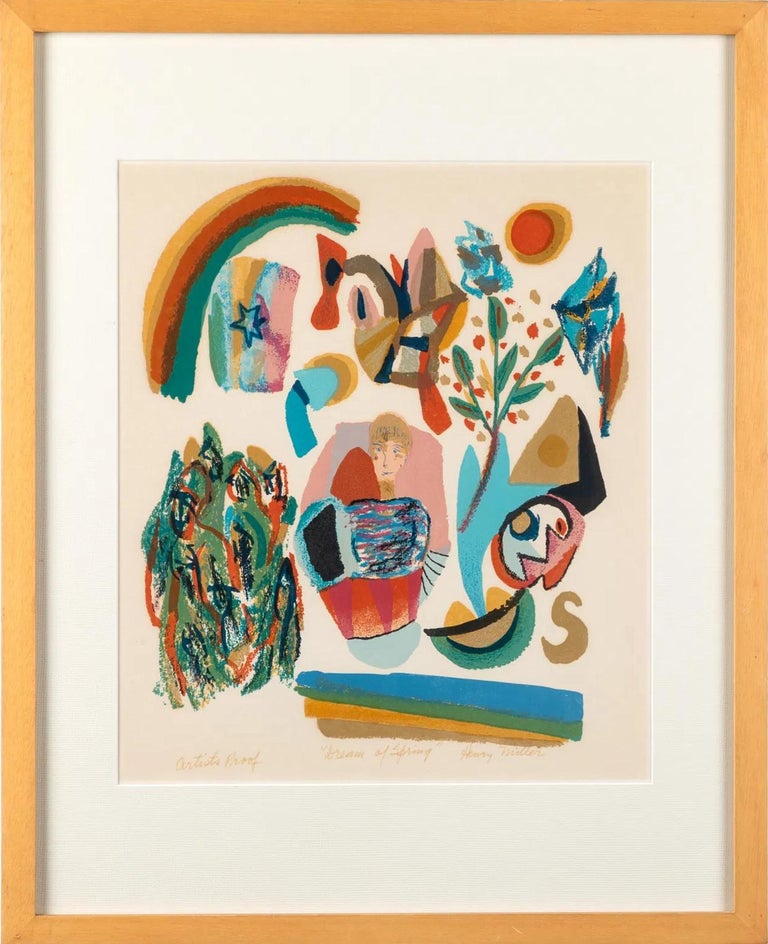 Henry Miller オフセットリトグラフ 版画 Henry Miller - Henry Miller 'Dream of Spring' Signed Artist's