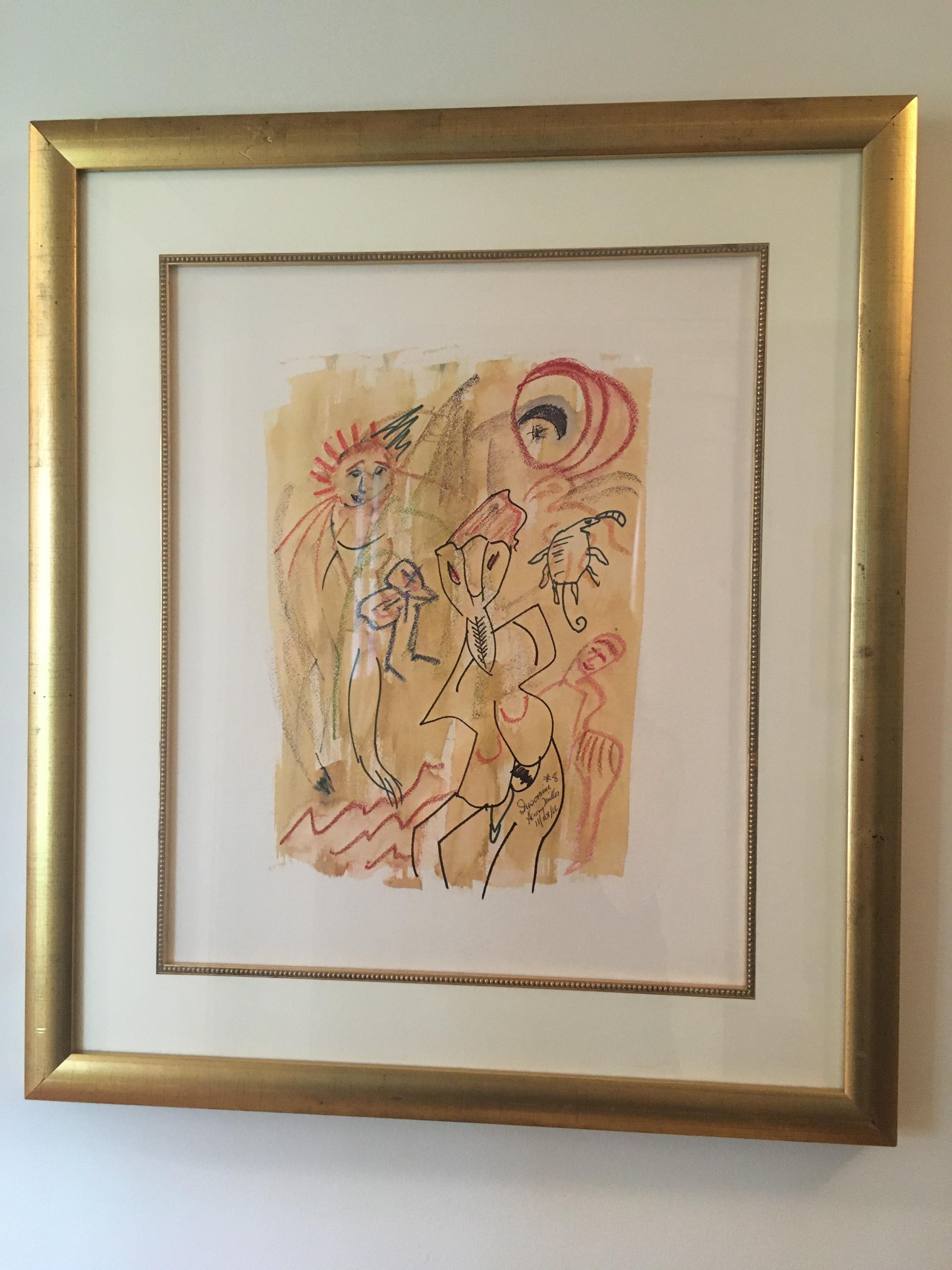 Mid-20th Century Henry Miller Signed and Numbered Serigraph from the 