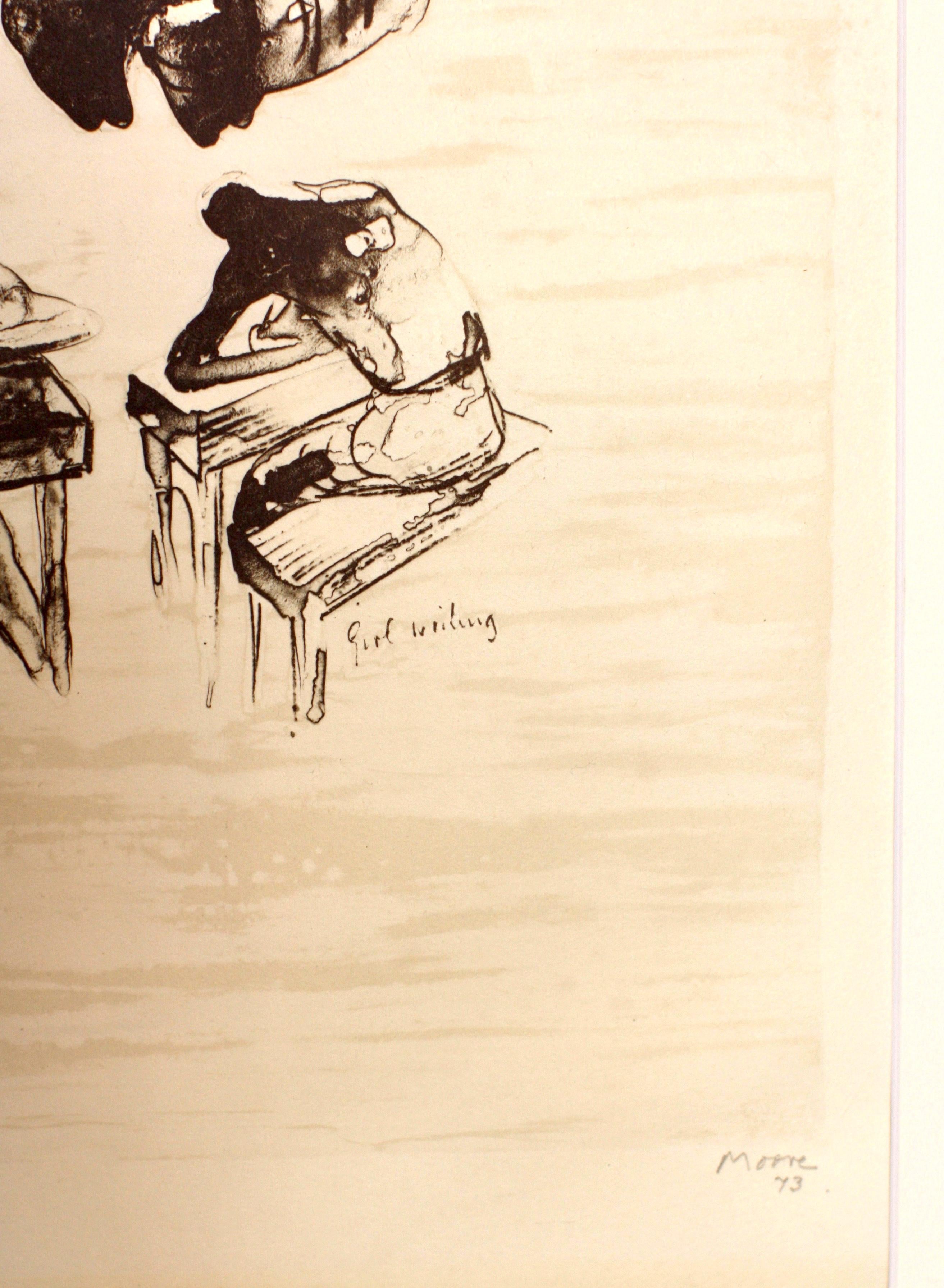 Carta Henry Moore, (britannico, 1898-1986) Litografia in vendita