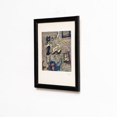 Henry Moore Color Lithography, circa 1971