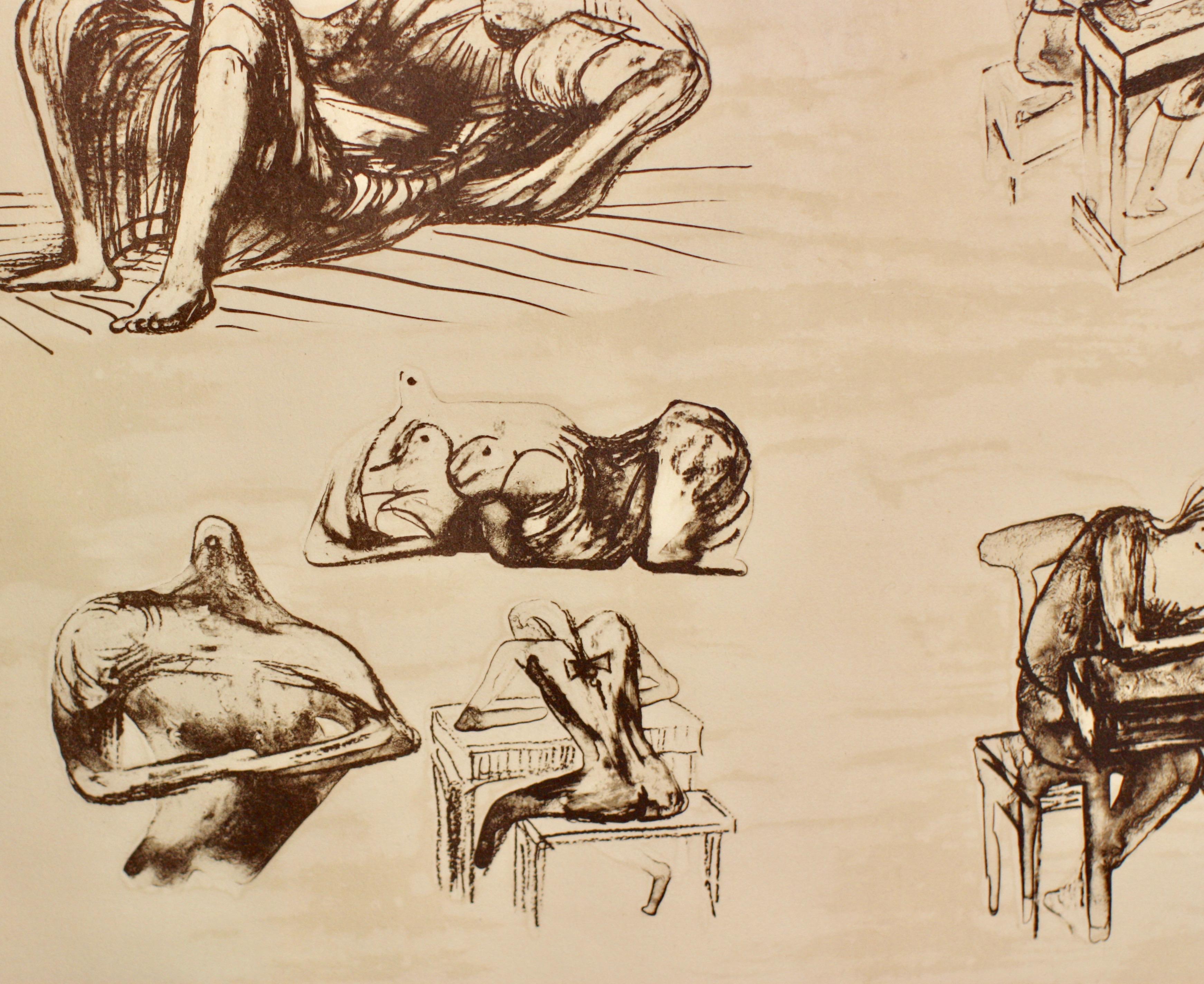 Henry Moore, Engländer, 1898-1986.
