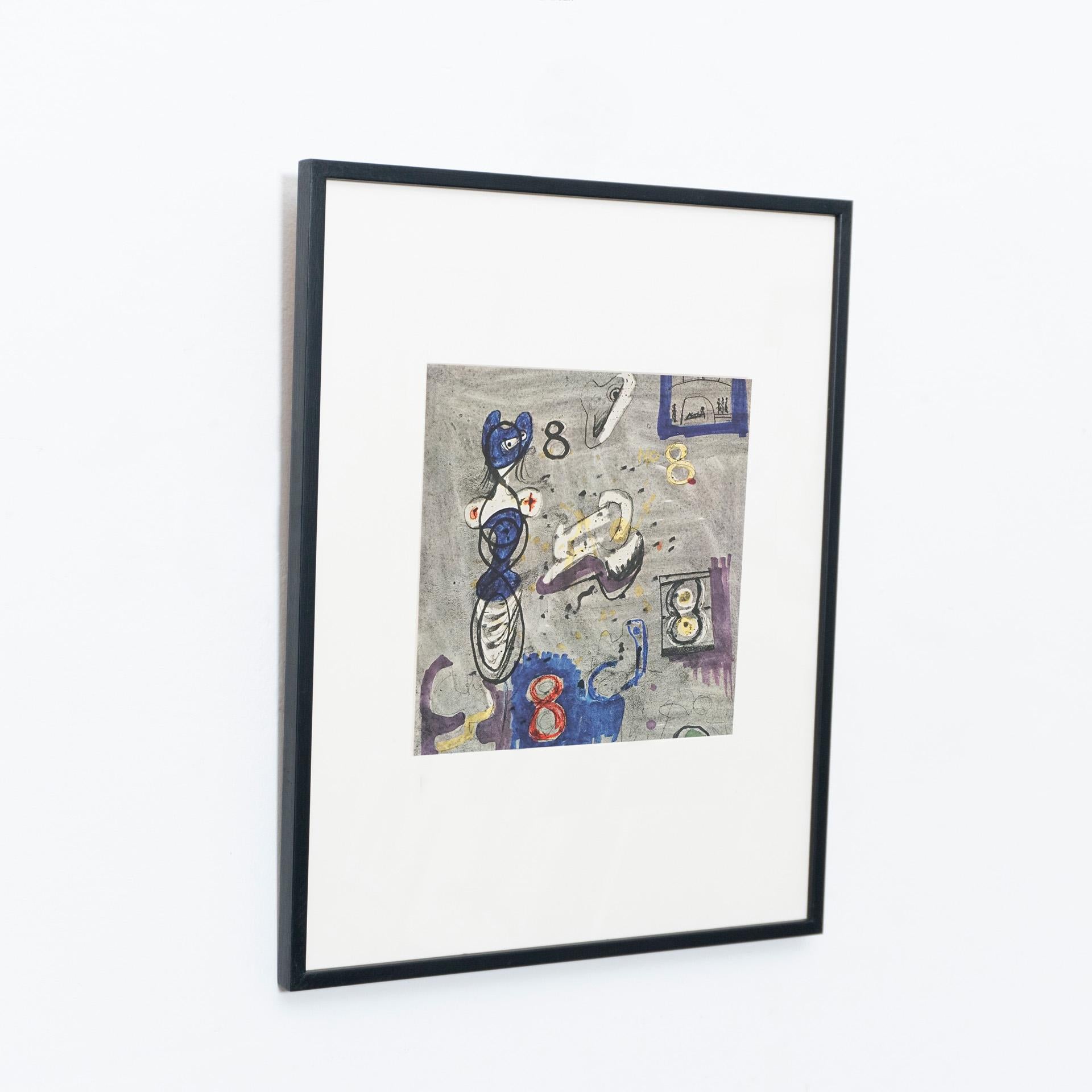 Mid-Century Modern Henry Moore, Limited Edition Hand Signed Photolithography, 1971 For Sale