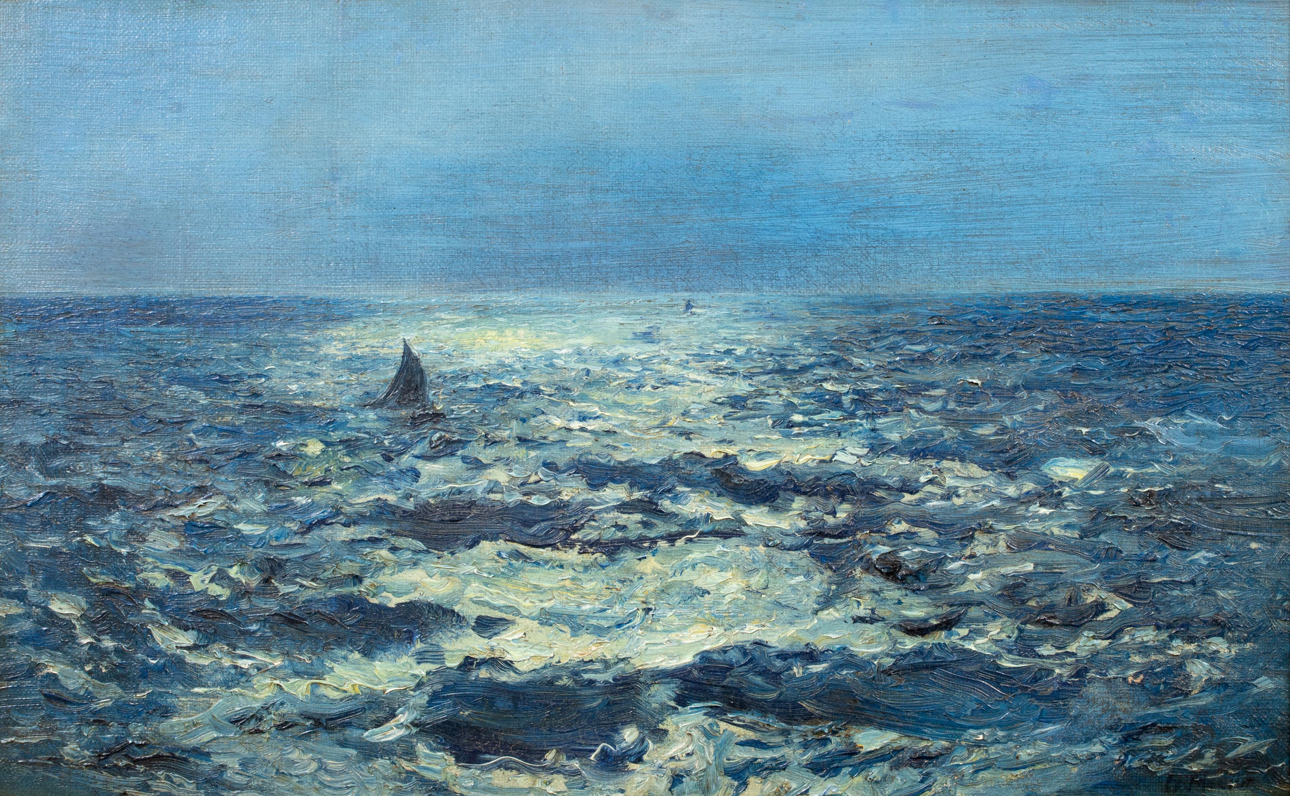 Paysage marin au clair de lune, 19e siècle 

de HENRY MOORE (1831-1895) à 45 000

Nocturne du 19e siècle d'un paysage maritime côtier, huile sur toile d'Henry Moore. Excellente qualité et état de conservation. Vue côtière étendue d'un paysage marin