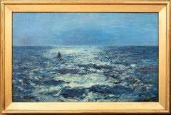 Paysage marin au clair de lune, 19e siècle   par HENRY MOORE (1831-1895)