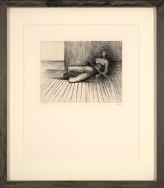 Reclining figure - etching - Henry Moore - the human figure