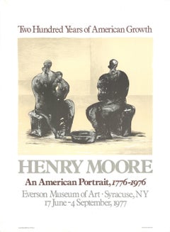 Retro 1975 After Henry Moore '200 Years of American Growth' Modernism