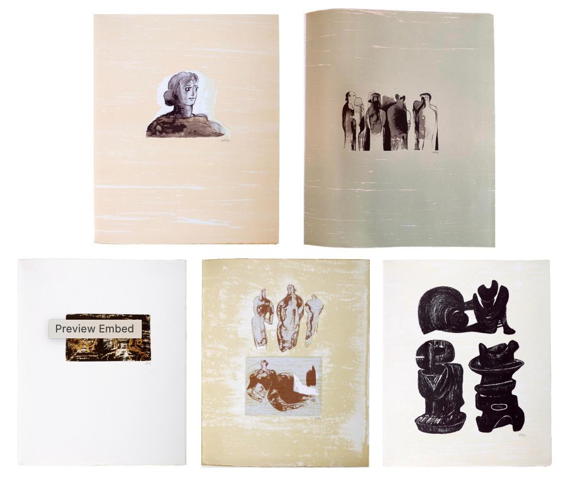 Assemblage from La Poesie - Print by Henry Moore