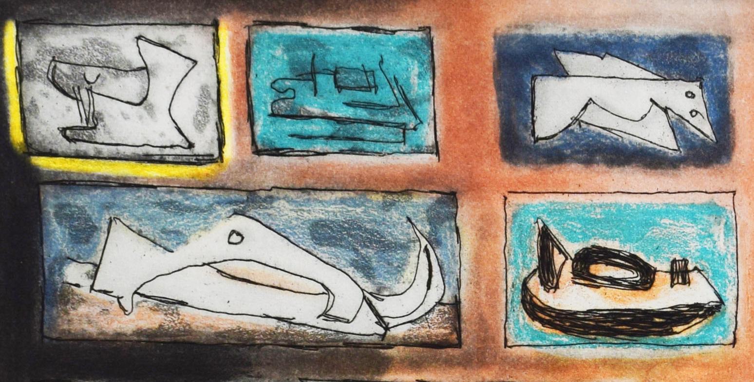 Composition II, from: Sculptural Ideas - British Art - Modern Print by Henry Moore
