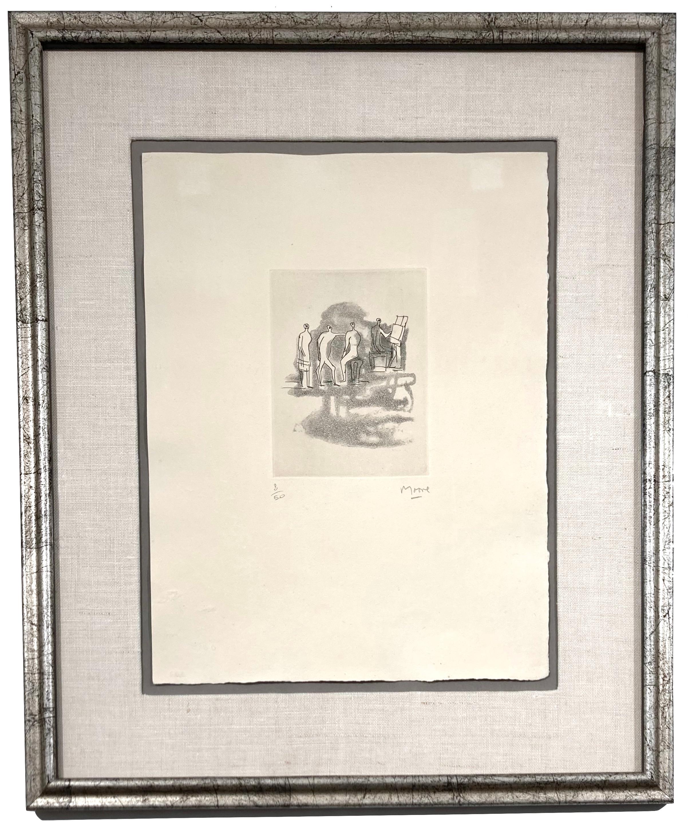 Konzert (Moderne), Print, von Henry Moore