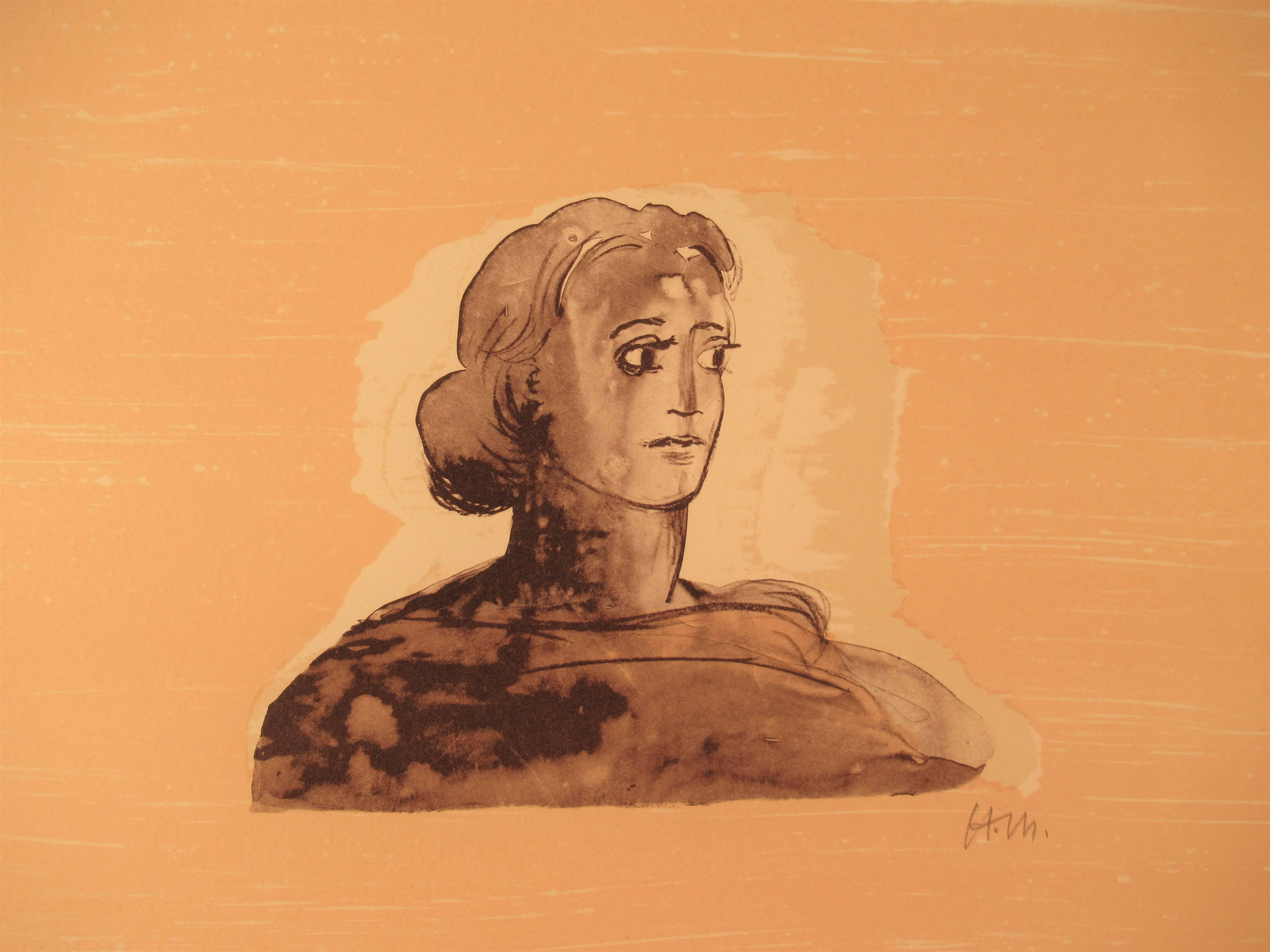 Dame Creole – Print von Henry Moore