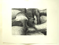 Elephant Skull - Original Etchings by Henry Moore - 1970