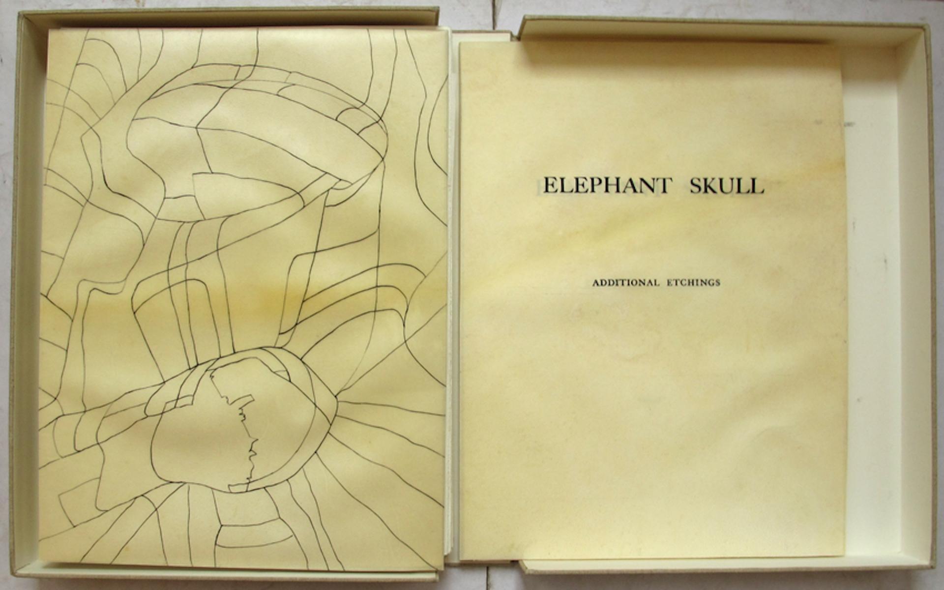 Elephant Skull - Original Etchings by Henry Moore - 1970 5