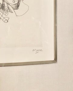 Henry Moore, "Fantasy", original etching