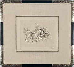 Henry Moore, "Fantasy", original etching