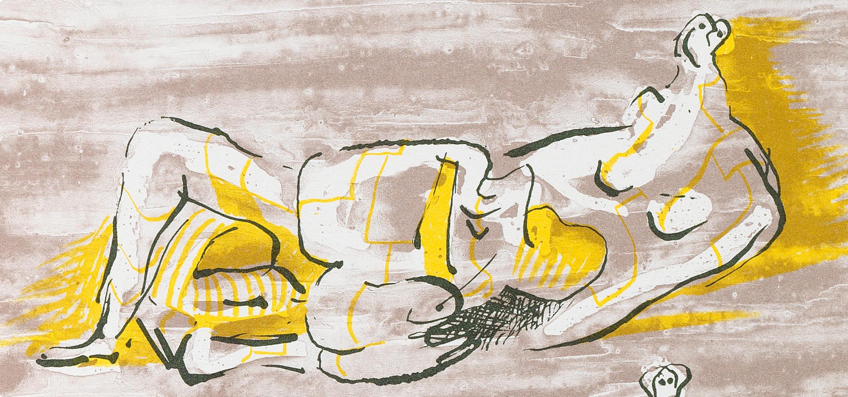 Figures allongées (Cramer 180), Société internationale d'art XXe siècle (Moderne), Print, von Henry Moore