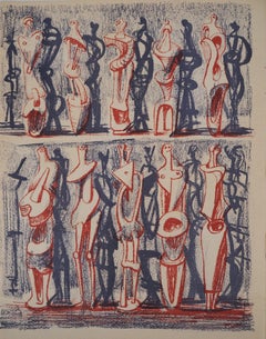 Figures and Shadows - Original lithograph (Catalog raisonne Cramer #36)