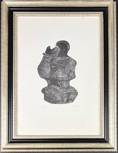  Henry Moore ( 1898 - 1986 ) - Mother and son - hand-signed lithography - 1974