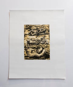 Henry Moore 1973 Lithograph edition 28/75 Sculpture Figures Reclining Nudes