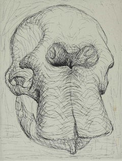 Henry Moore 'Elephant Skull I' Signed Limited Edition Etching 