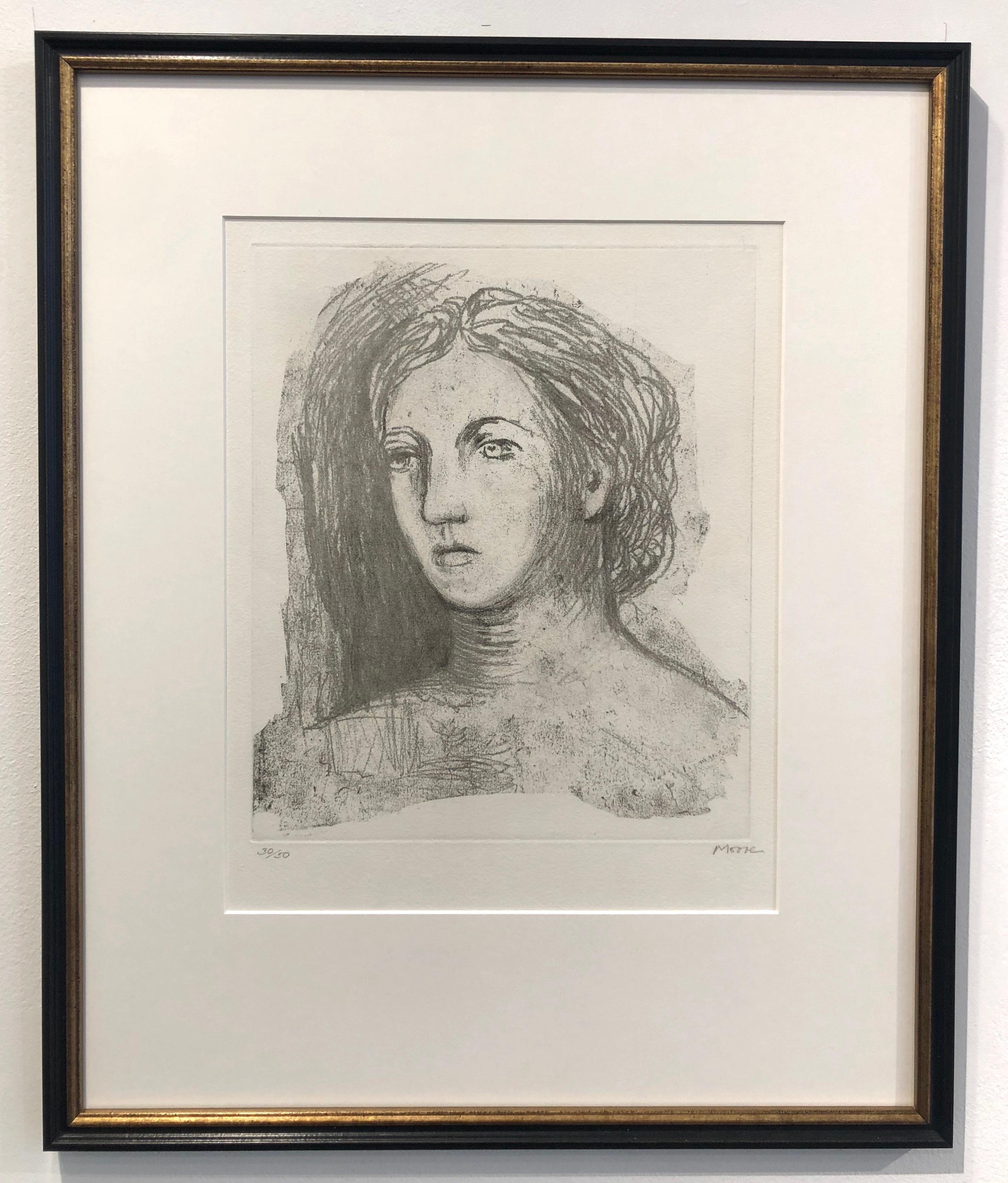 Henry Moore - Cabeza de mujer