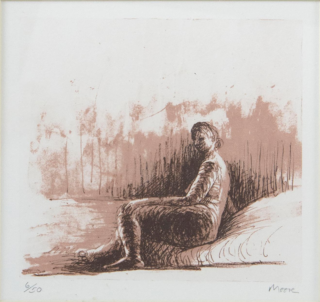 Henry Moore, Nude, lithograph signed, 1974 1