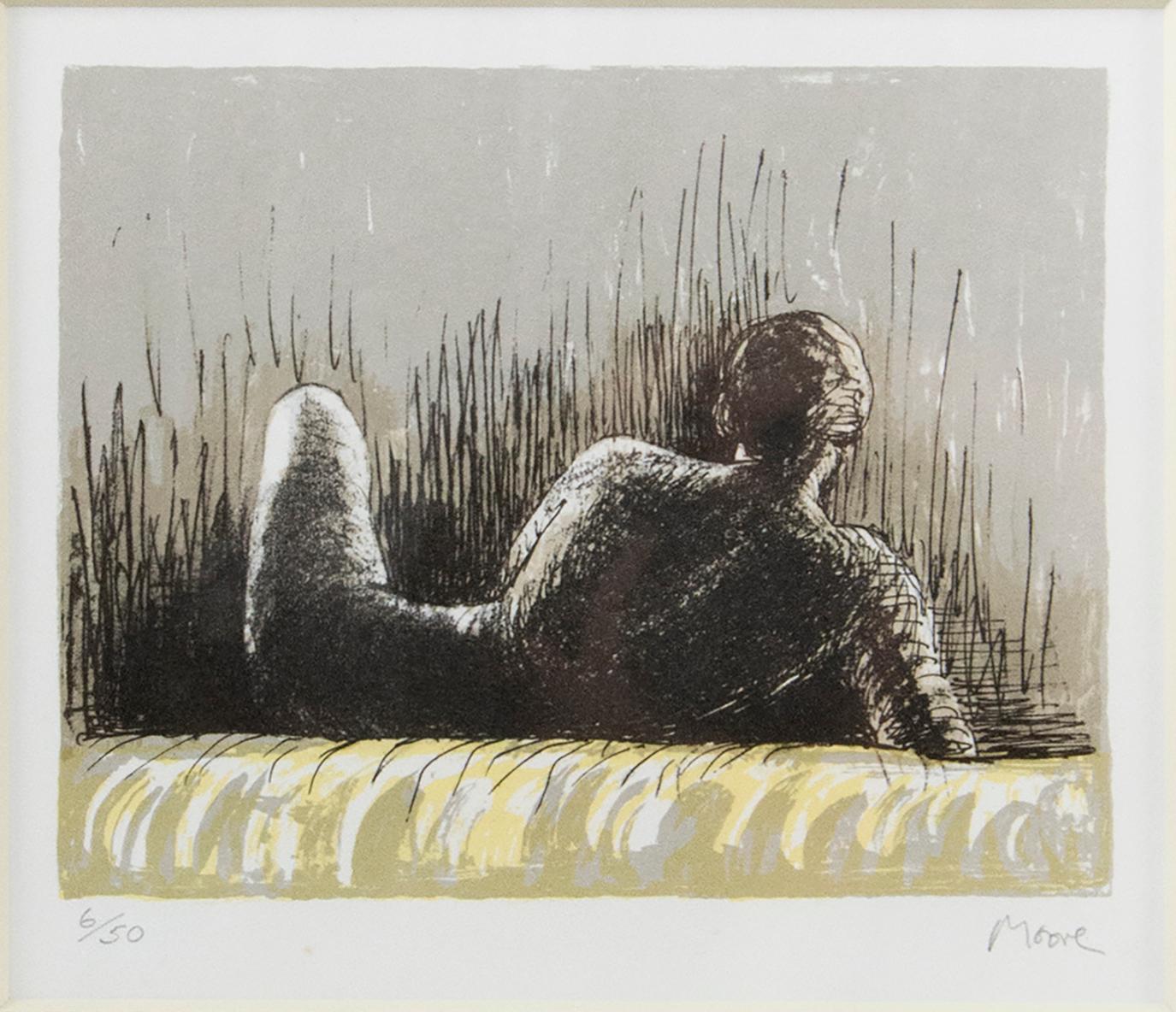 Nude - Abstract Print by Henry Moore
