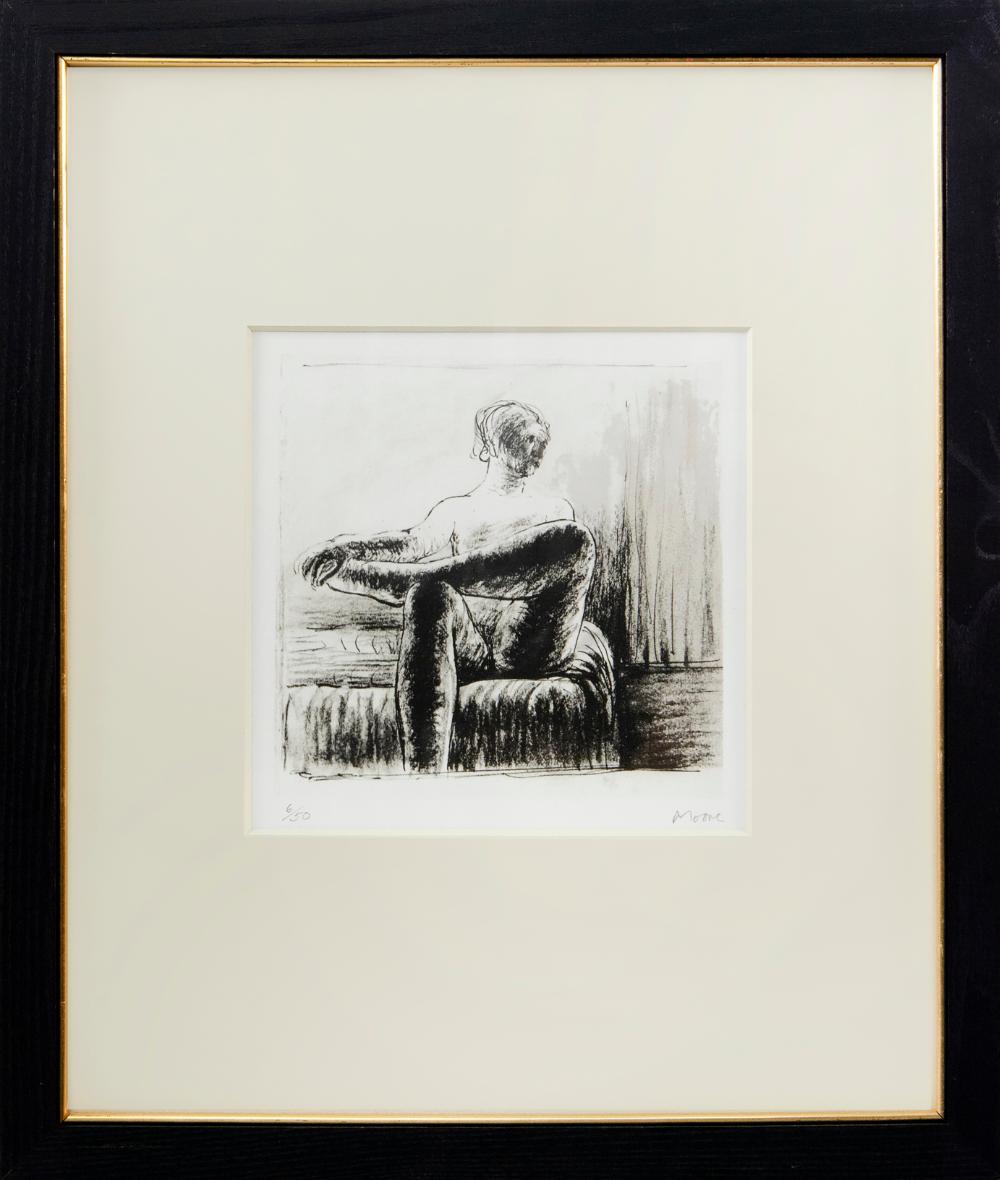 Nude - Abstract Print by Henry Moore