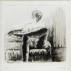 Henry Moore, Nude, lithograph signed, 1974