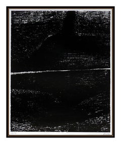 Henry Moore Original Lithograph Signed Divided Landscape Abstract Modern Artwork