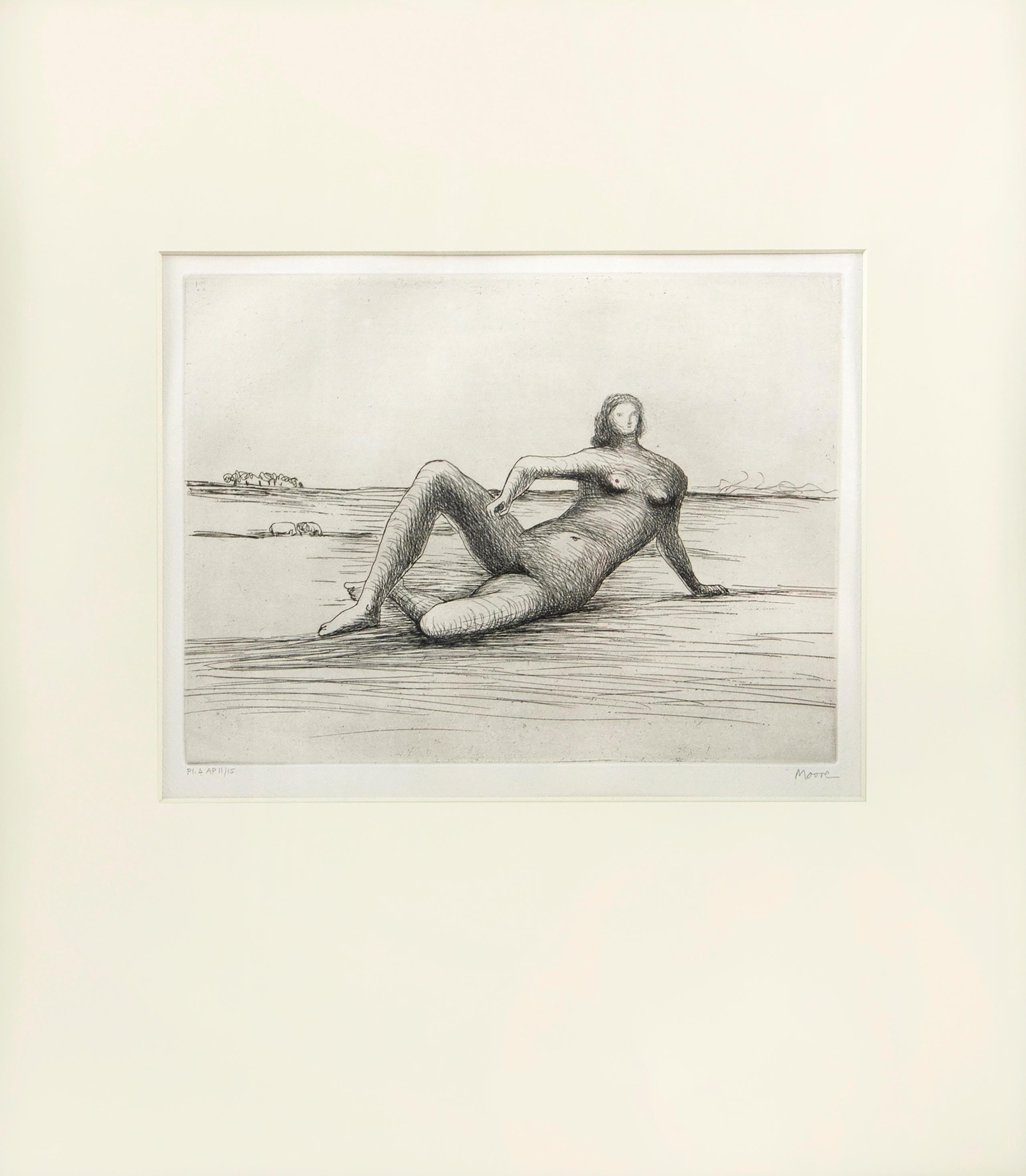 Reclining Figure - Print by Henry Moore