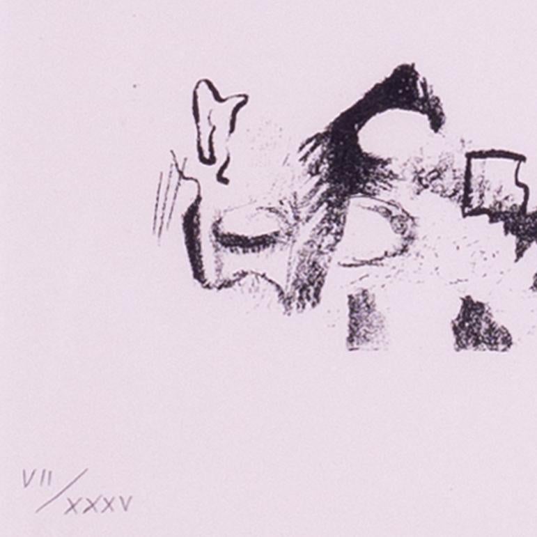 Henry Moore signed, numbered and dated lithograph, 2 seated figures, 1963 For Sale 3