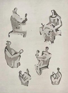 Henry Moore Six Mother and Child Studies