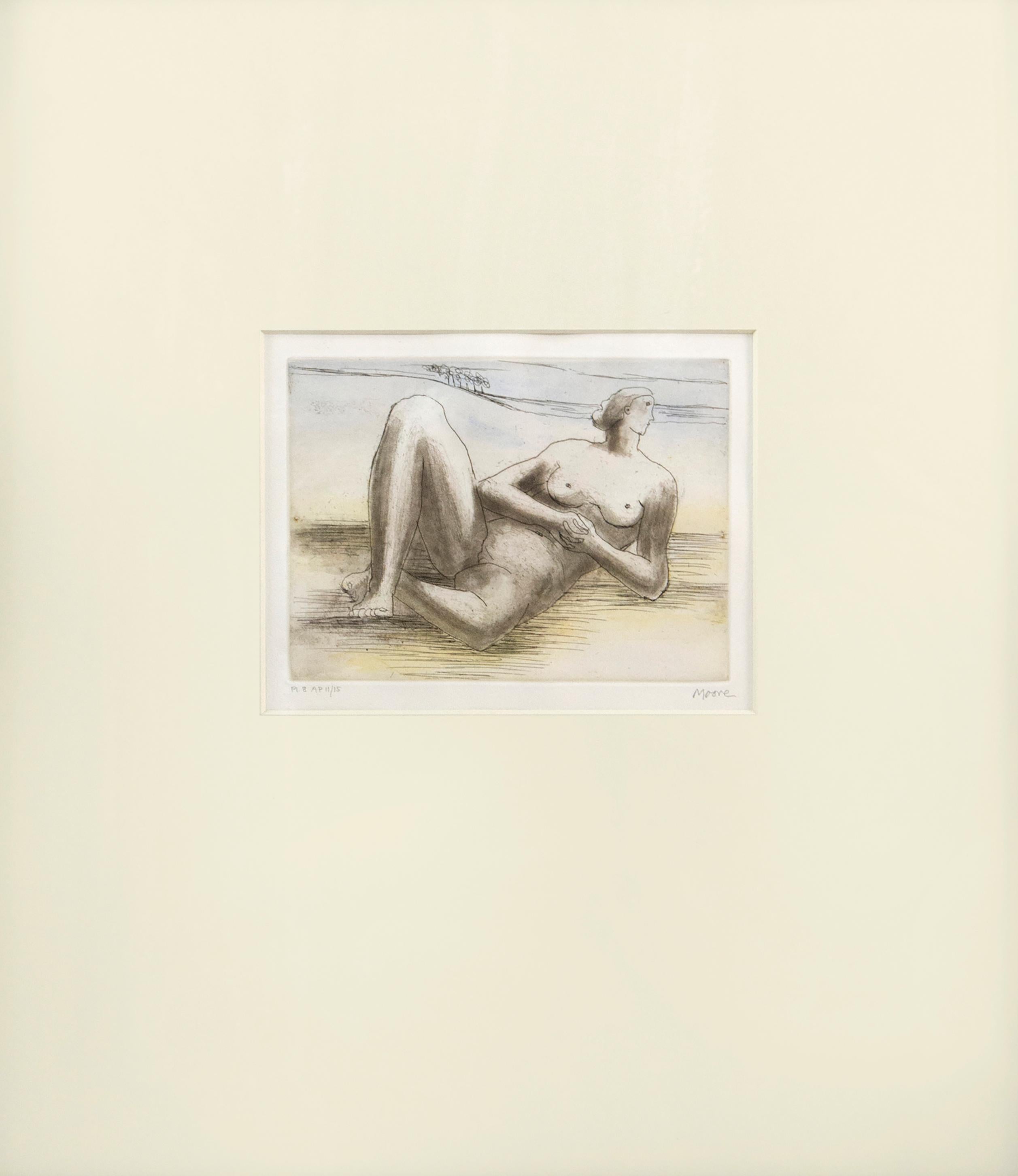 The Reclining Figure - Print by Henry Moore